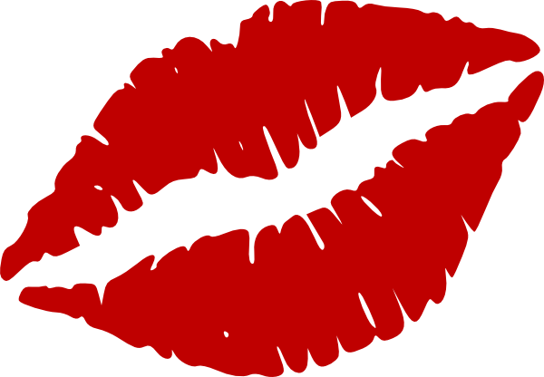 Red Kiss Mark Clip Art - vector clip art online ...