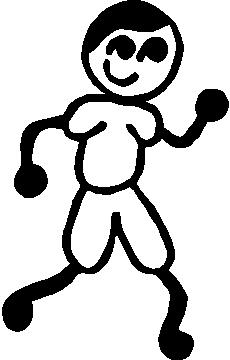 Stick Figure Family Decals :: Runner Stick Figure Decal / Sticker ...