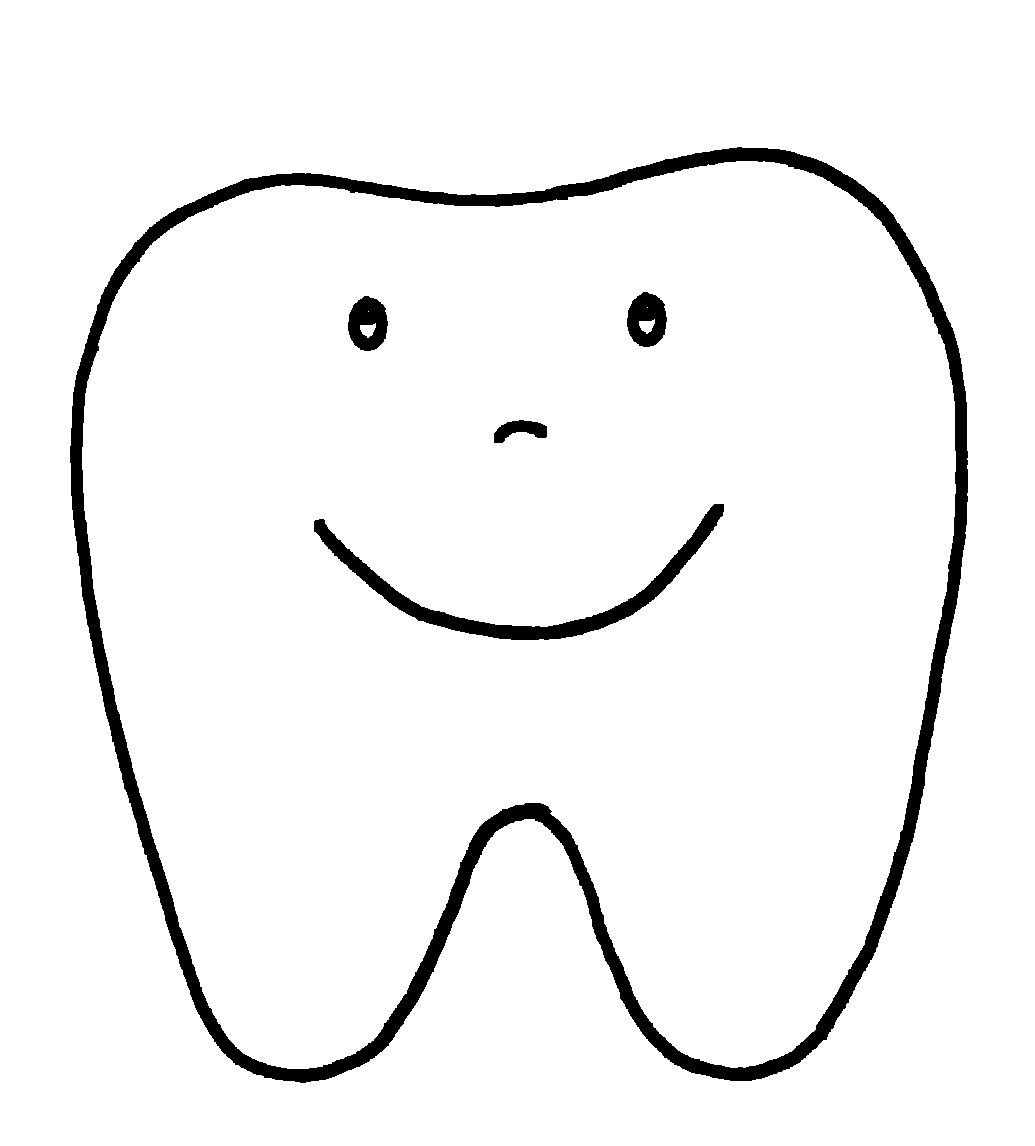 Happy Tooth Pattern or Coloring Page I Love Teaching Blogs ClipArt