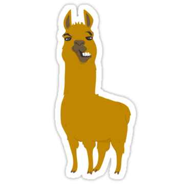 Llama is cool" Stickers by Ara mink | Redbubble