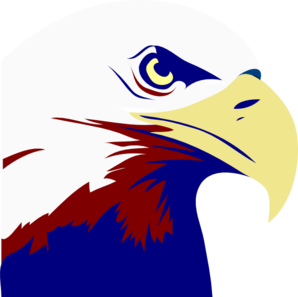 Eagle Red White Blue clip art - vector clip art online, royalty ...