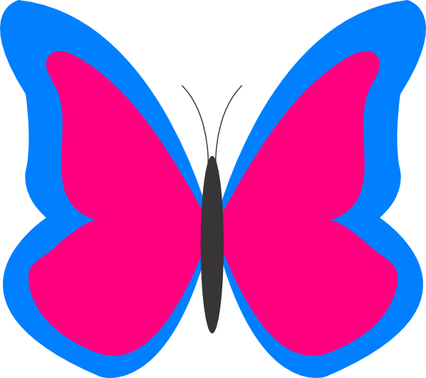 Bright Butterfly SVG Downloads - Animal - Download vector clip art ...