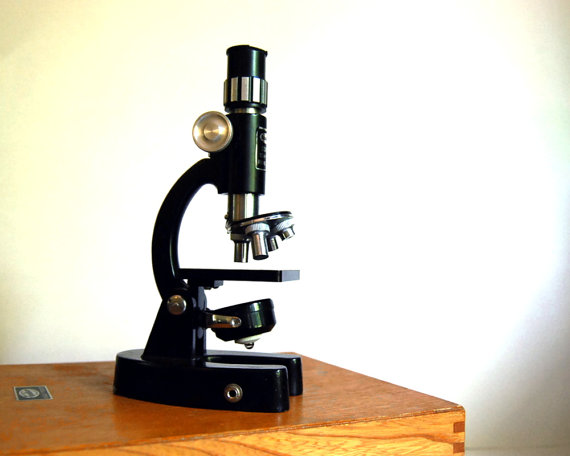 Vintage Tasco Deluxe Toy Microscope Zoom 50x by CalloohCallay