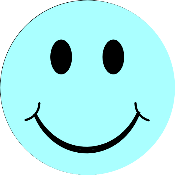 Blue Smiley Face Clip Art - vector clip art online ...