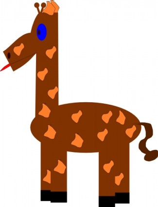 Cartoon Giraffe clip art | Vector Clip Art