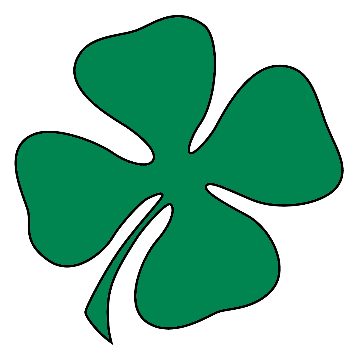 4 leaf clover leaf clover clovers and four leaf on clip art ...