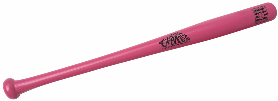 Pink Hall of Fame Miniature Engraved Baseball Bat