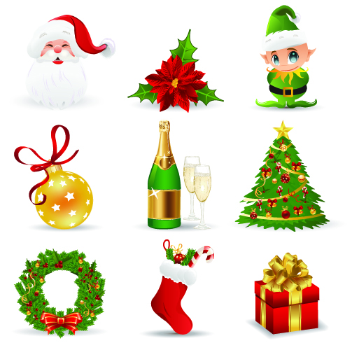 Christmas design elements 07 vector Free Vector / 4Vector