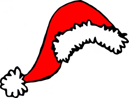 Clipart christmas santa hat