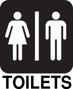 Male Female Toilets Road Sign Clip Art - vector clip ...