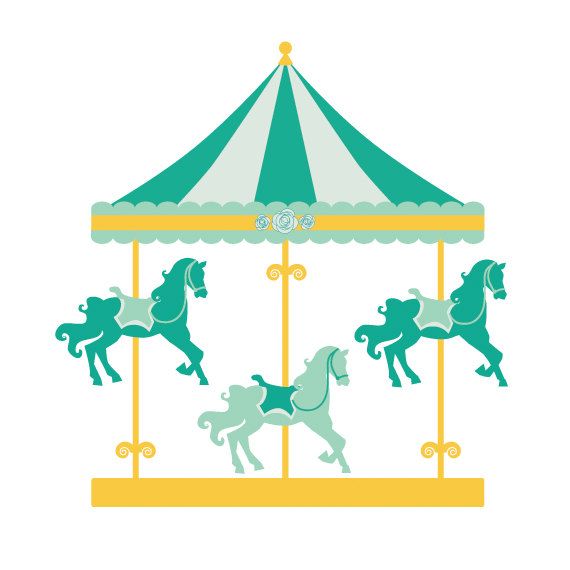 Carousel clipart - merry go round clip art, carnival clip art ...