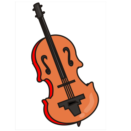 Cello Cartoon Clipart