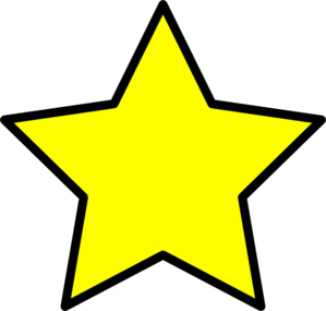 Star shape clipart