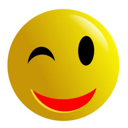 Winking Smiley Face Clipart