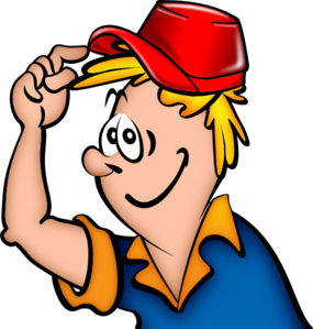 Animated wearing cap clipart