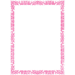 Border-pink clip art - Polyvore
