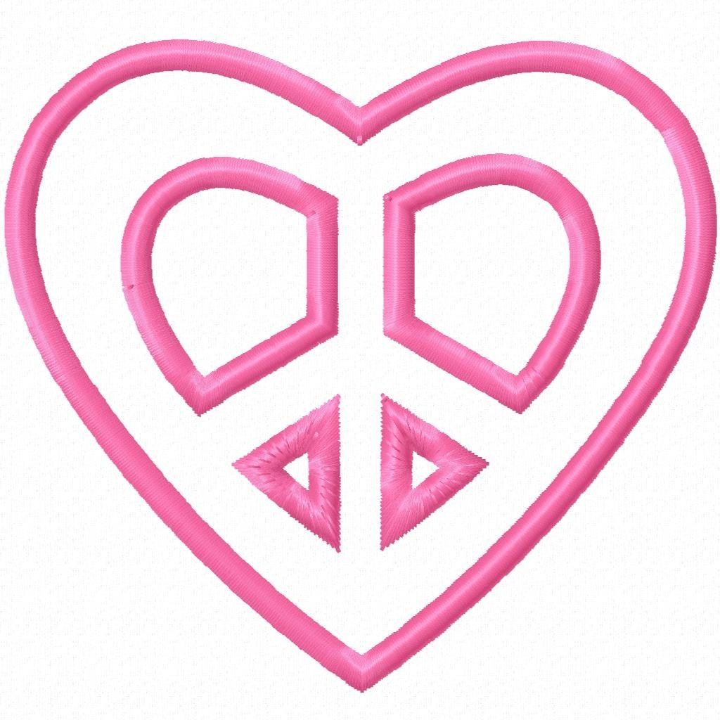 Heart Peace Sign Clipart