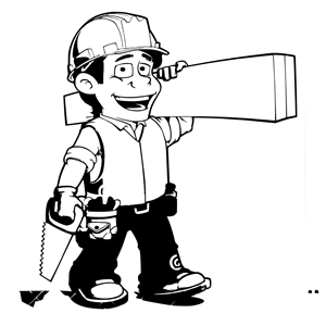 Carpenter at Work clipart, cliparts of Carpenter at Work free ...