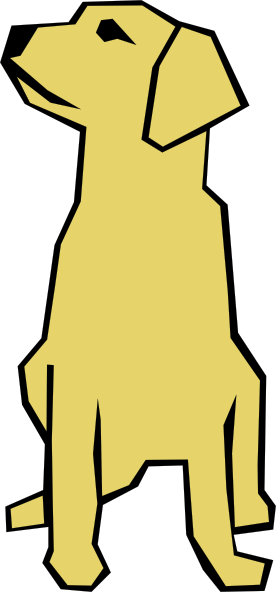 Dog clipart simple