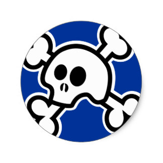 Skull N Bones Stickers | Zazzle