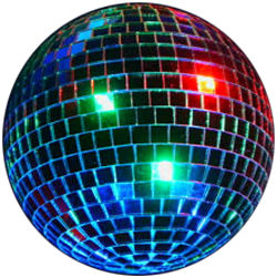 Three Switched Disco Balls