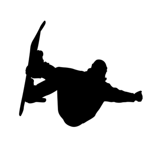 WINTER SPORTS DECOR (Silhouette Decals) Snowboarding Silhouette ...