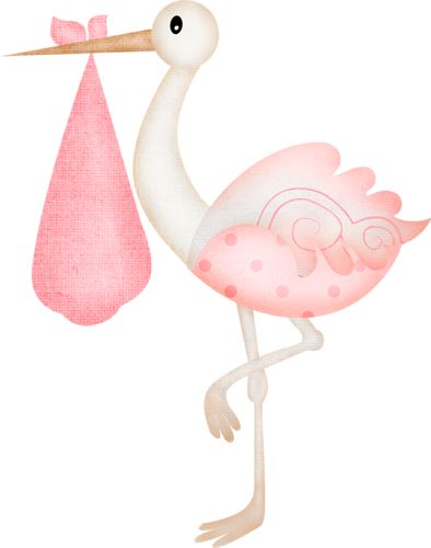 Free clipart baby girl stork