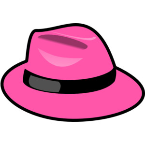 Pink Hat clip art - Polyvore