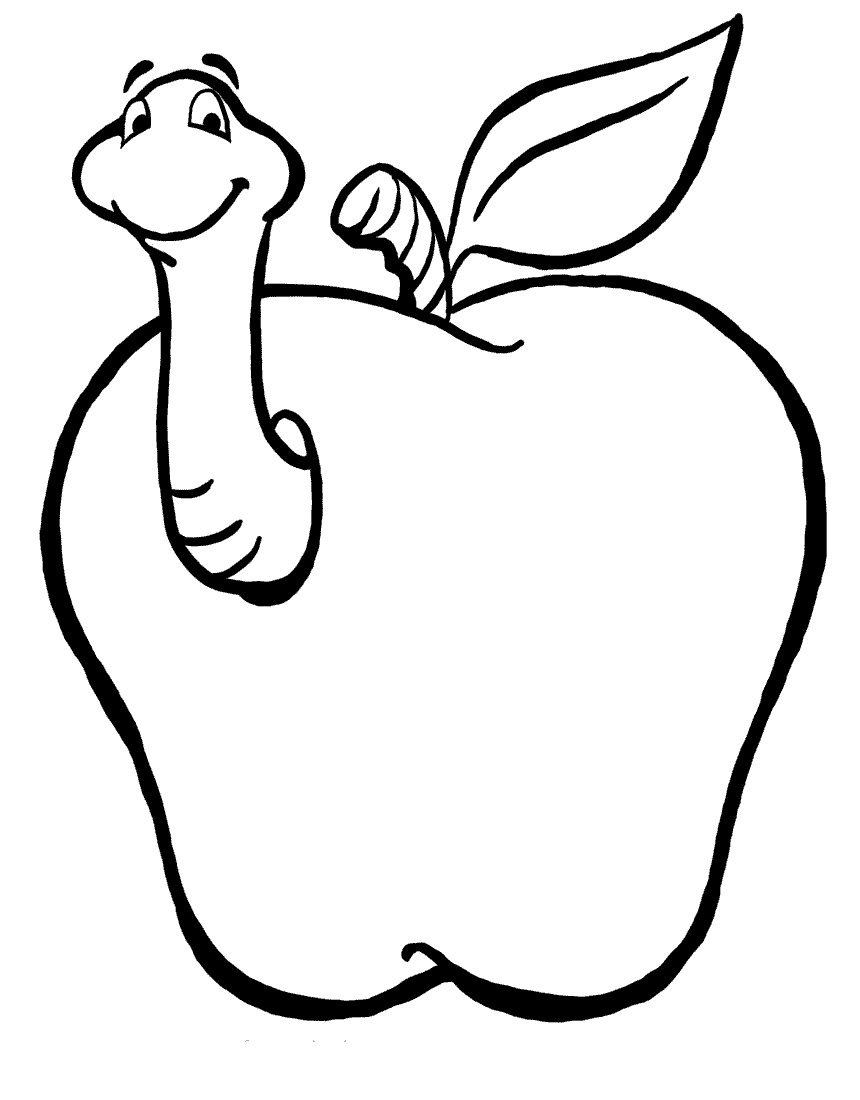Apple Coloring Pages #15930