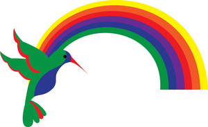 Hummingbird Clipart Image - clip art illustration of a hummingbird ...