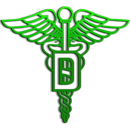 Dental Medical Green Caduceus Logo clipart image - ipharmd.net