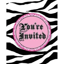 Zebra Print Invitations