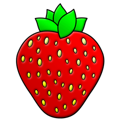 Cartoon Strawberry Step by Step Drawing Lesson