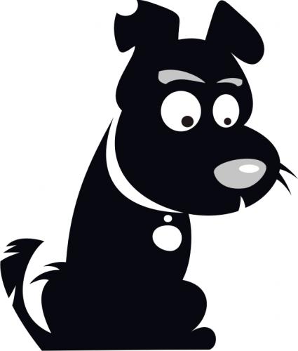 Black Dog 02 By Miaaudote | Nature Cartoon | TOONPOOL