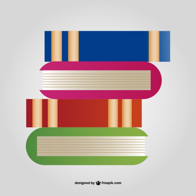 Stack of books Vector | Free Download