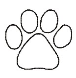 Best Photos of Lion Paw Print Outline - Wolf Paw Print Clip Art ...