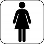 Ladies bathroom symbol