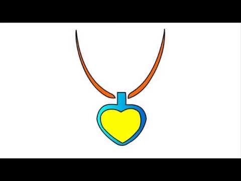 421 - How to draw Necklace for kids - step by step drawing - YouTube