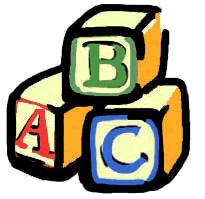 Baby Abc Blocks Clipart