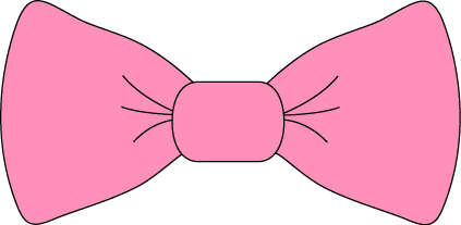 Pink clipart bow