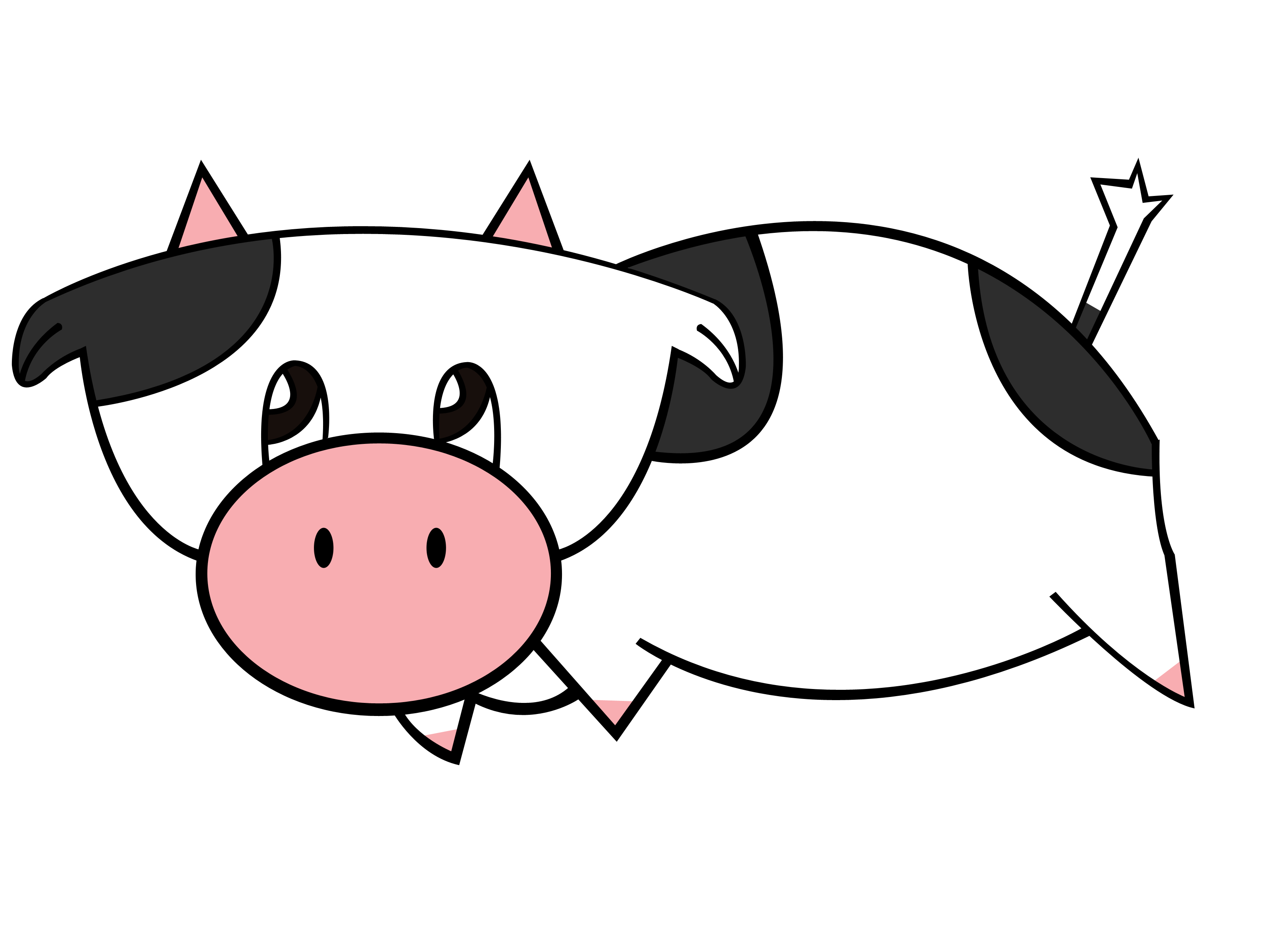 Cow Drawing | Free Download Clip Art | Free Clip Art | on Clipart ...