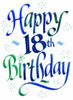 Happy 18th Birthday Clipart