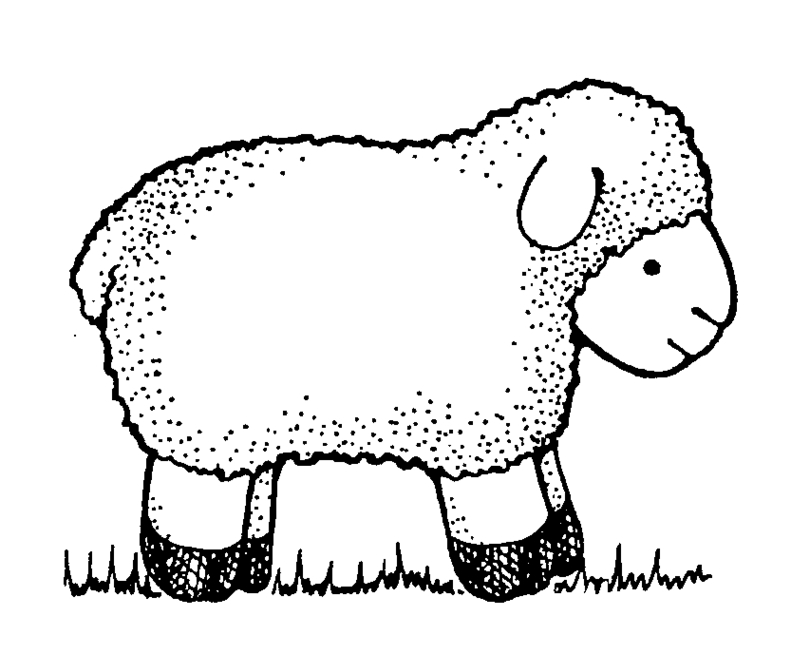 Sheep And Childrens Drawing Clipart - Free to use Clip Art Resource