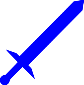 Royal Blue Sword Clip Art - vector clip art online ...