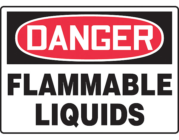 SAFETY SIGN FLAMMABLE LIQUIDS VIN by NO BRAND NAME ASSIGNED ...