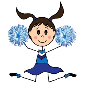 Cheerleader clipart kids