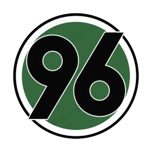 Hannover 96 soccer team logo soccer teams decals, decal sticker #