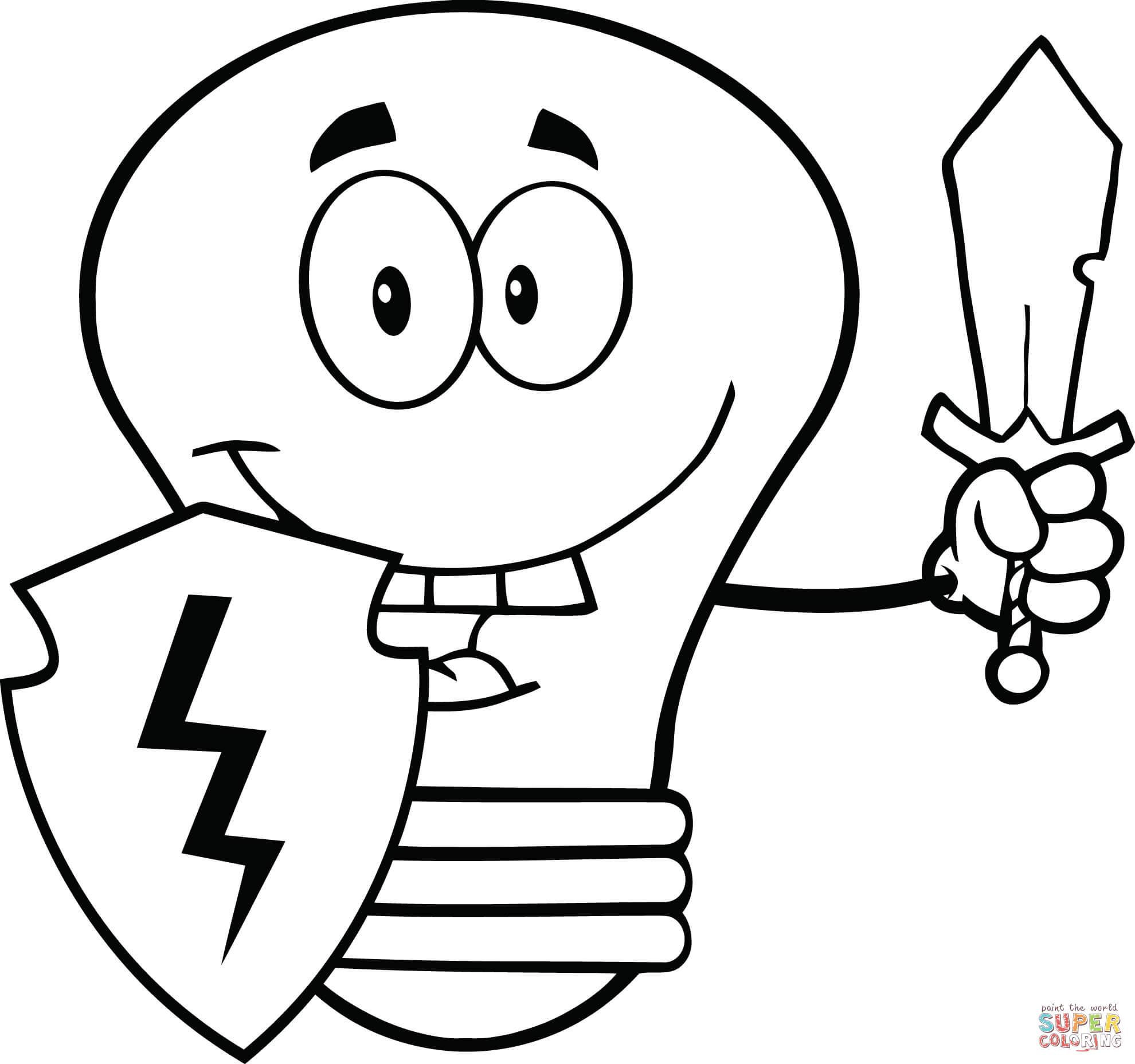 Light Bulb coloring page | Free Printable Coloring Pages