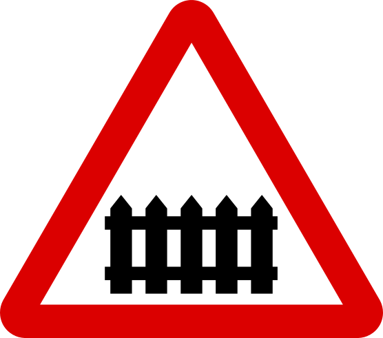 Mauritius Road Signs - Warning Sign - Gated Crossing.svg ...