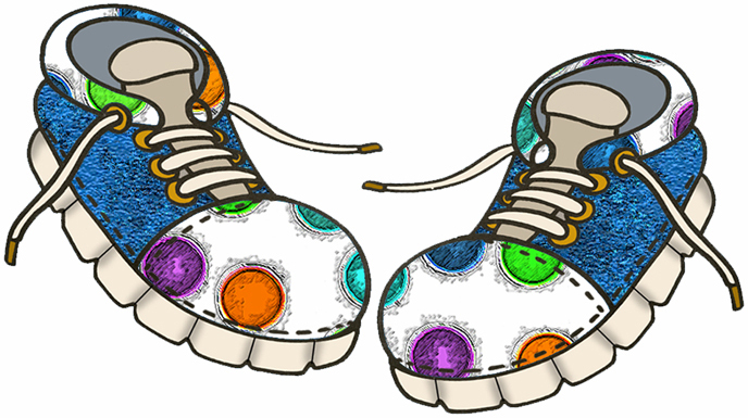 Free cute shoes clipart